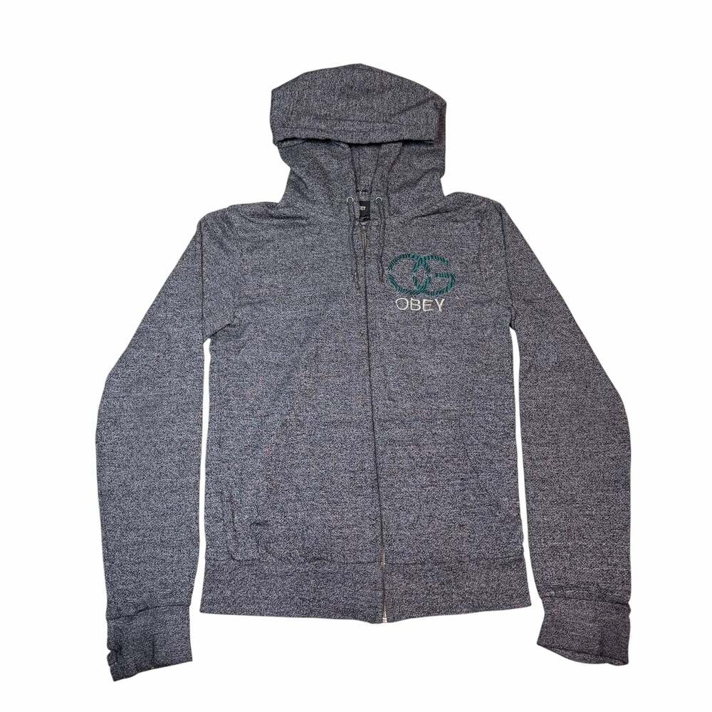Obey Original Gangstas No 89 Full Zip Hoodie Size XS